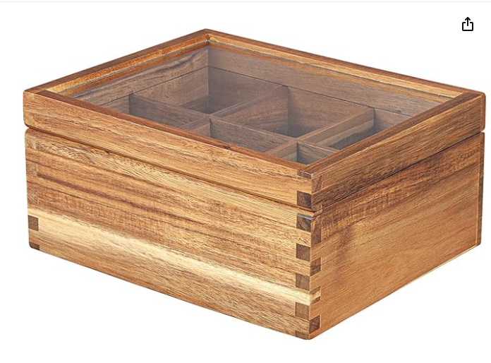 wooden tea box 